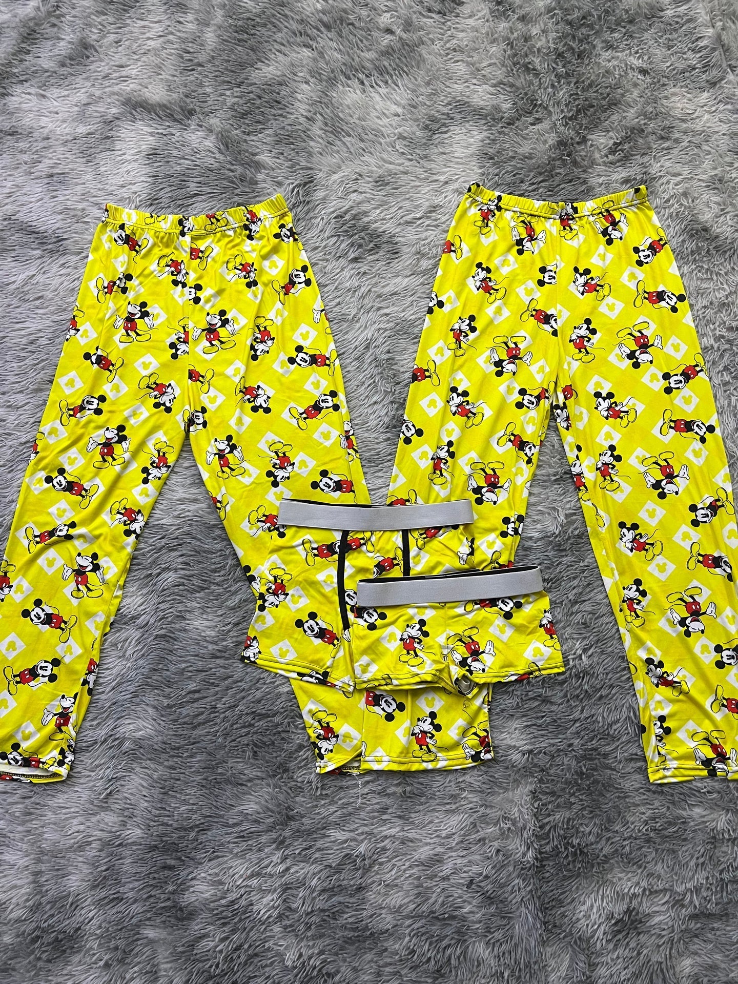 Mickey Background Yellow 5 Piece PJ - Fundies