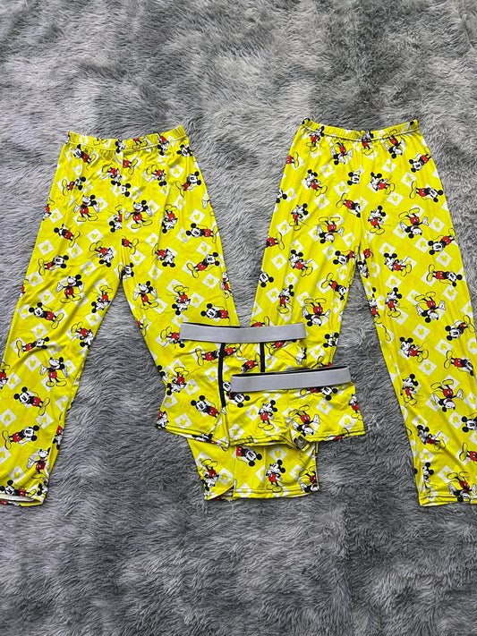 Mickey Background Yellow 5 Piece PJ - Fundies