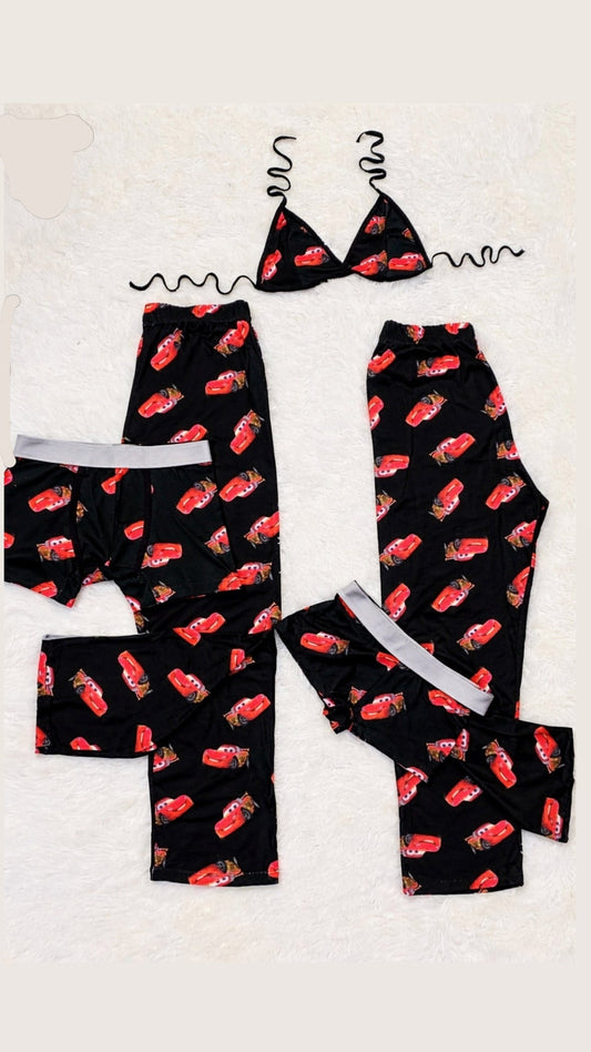 McQueen Black 5 Piece PJ - Fundies