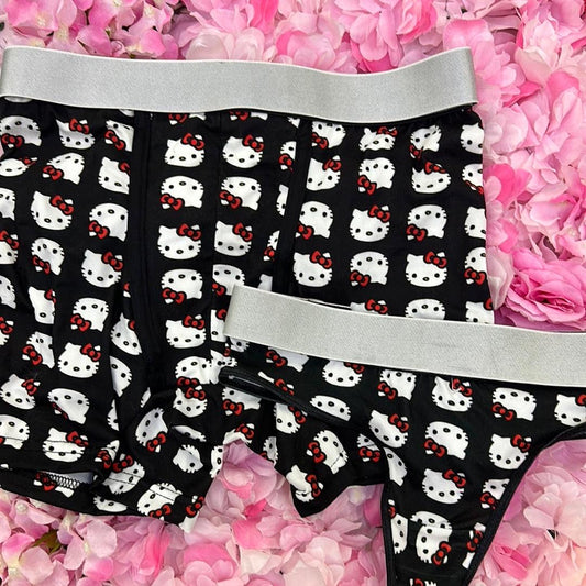 Hello kitty black couples matching underwear MIXED SIZES