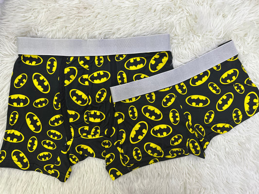 Batman couples matching underwear boxer and boxer MIXED SIZES