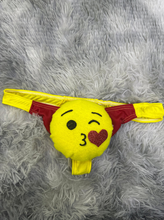 Emoji giving a kiss Funny thong