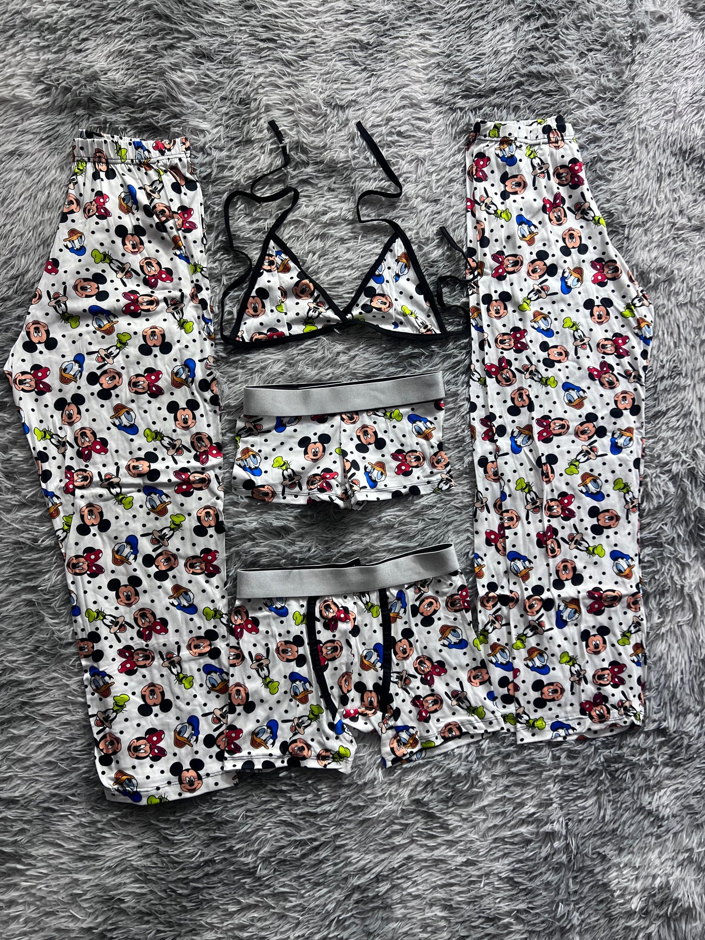 Mickey And Minnie Little Dots 5 Piece PJ - Fundies