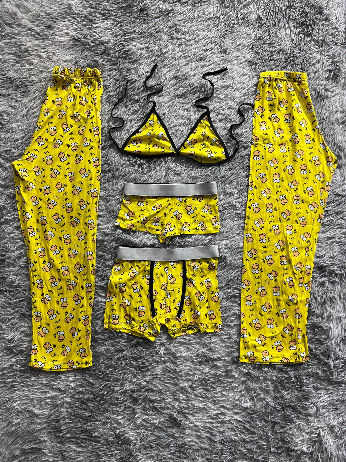 Face Of Homer 5 Piece PJ - Fundies