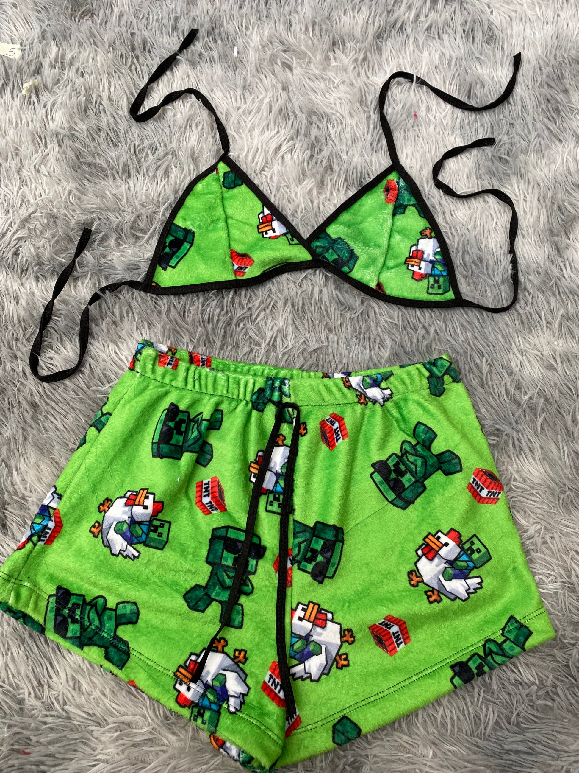 Minecraft Pollo Matching Top & Short - Fundies