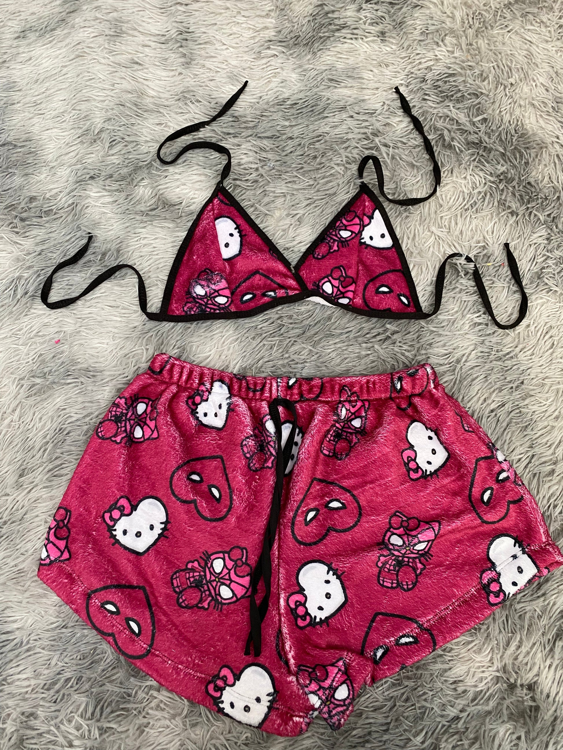 Spider-Man Hearts Wine Matching Top & Short - Fundies