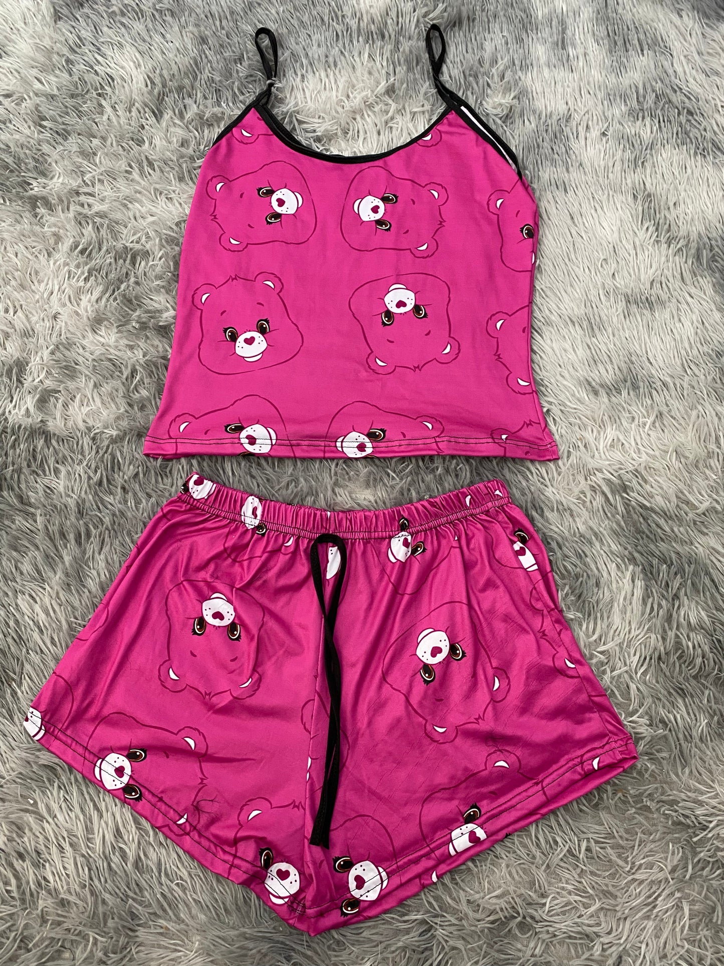 Little Bear Care Bear Pink Women's Pajama Set - Fundies