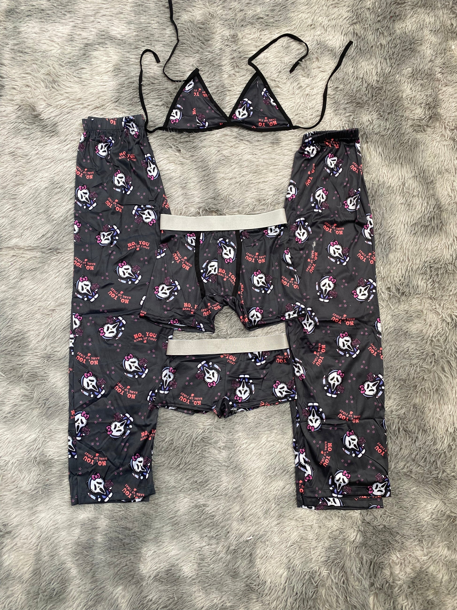 Kitty Ghost Face 5 Piece PJ - Fundies