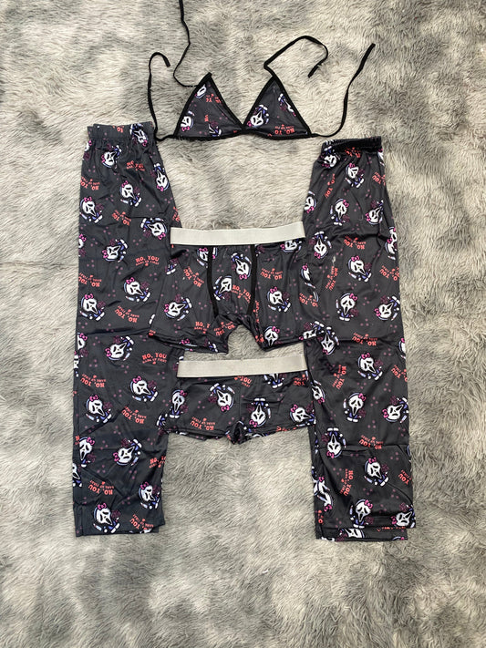 Kitty Ghost Face 5 Piece PJ - Fundies