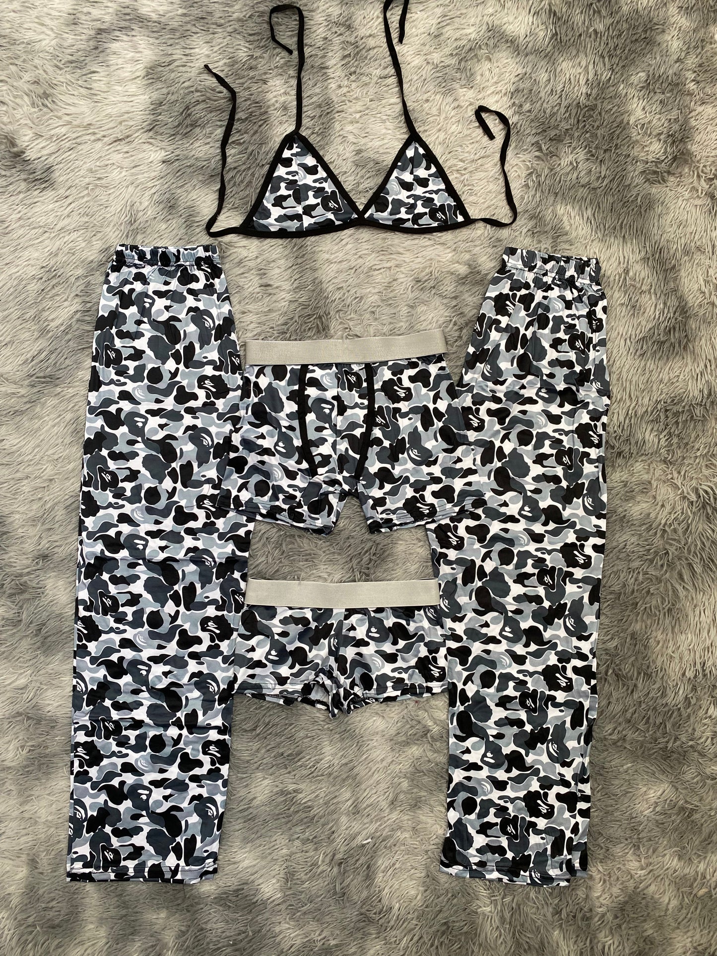 Bape Gray 5 Piece PJ - Fundies