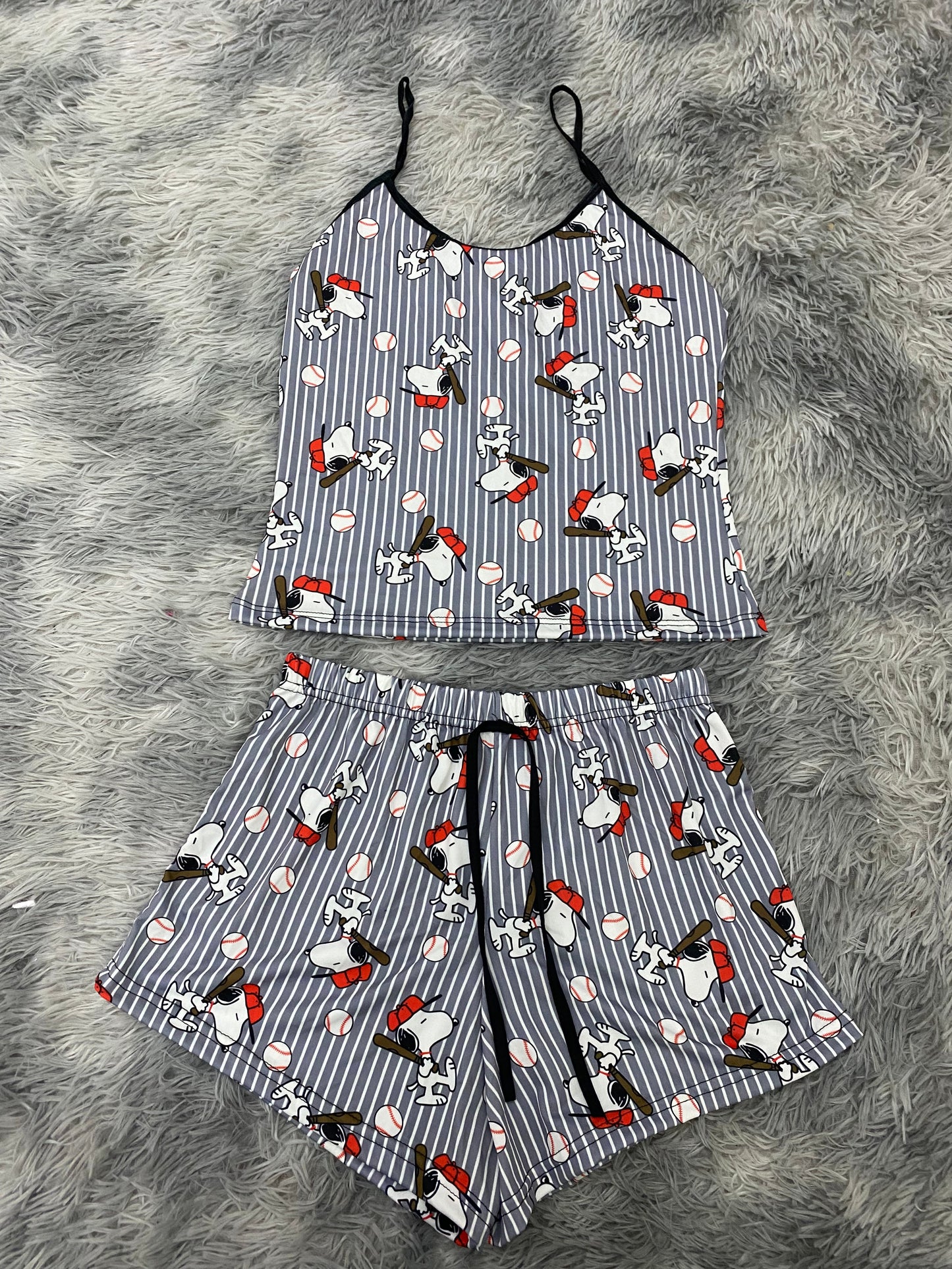 Snoopy Baseball Women's Pajama Set - Fundies