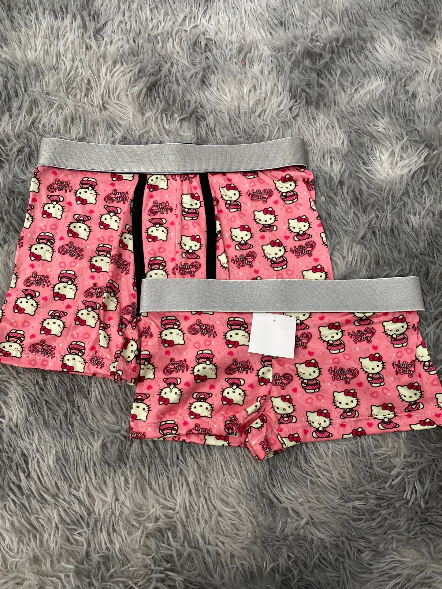 Hello Kitty Pink Hearts Matching Boxer & Boxer Set for Couples