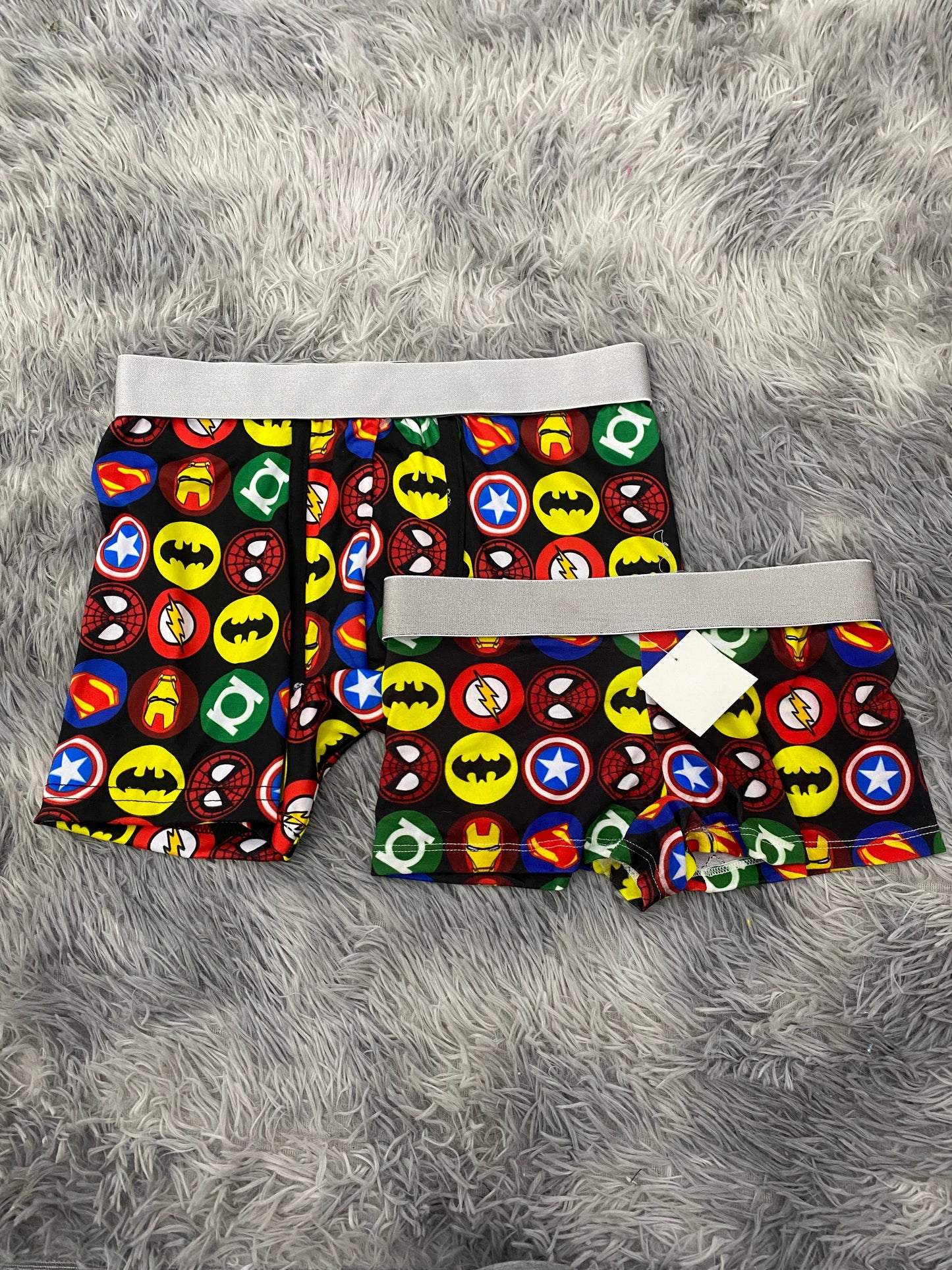 Superhero Shields Matching Boxer & Boxer Set for Couples