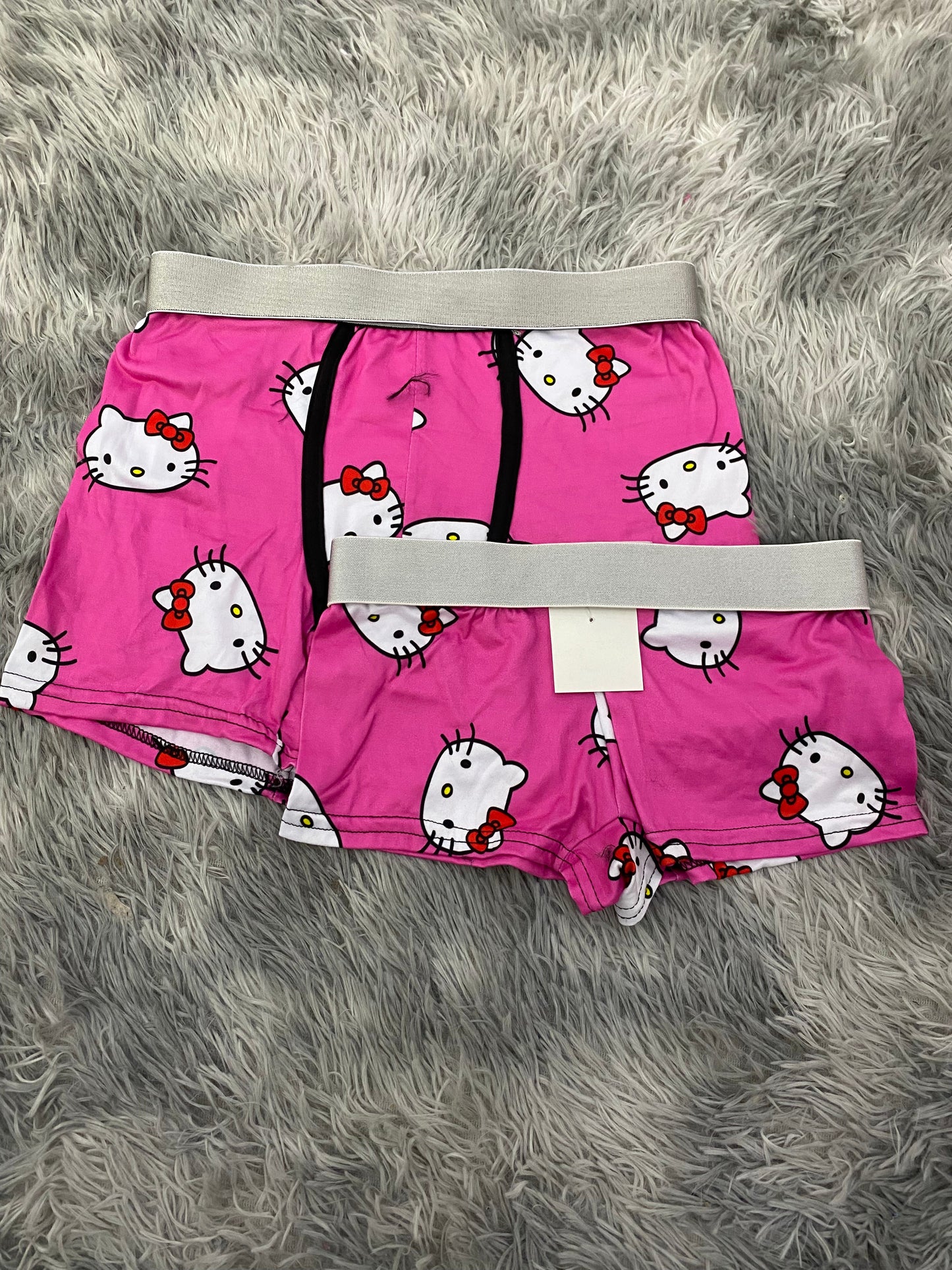 Hello Kitty Faces Pink Matching Boxer & Boxer Set for Couples