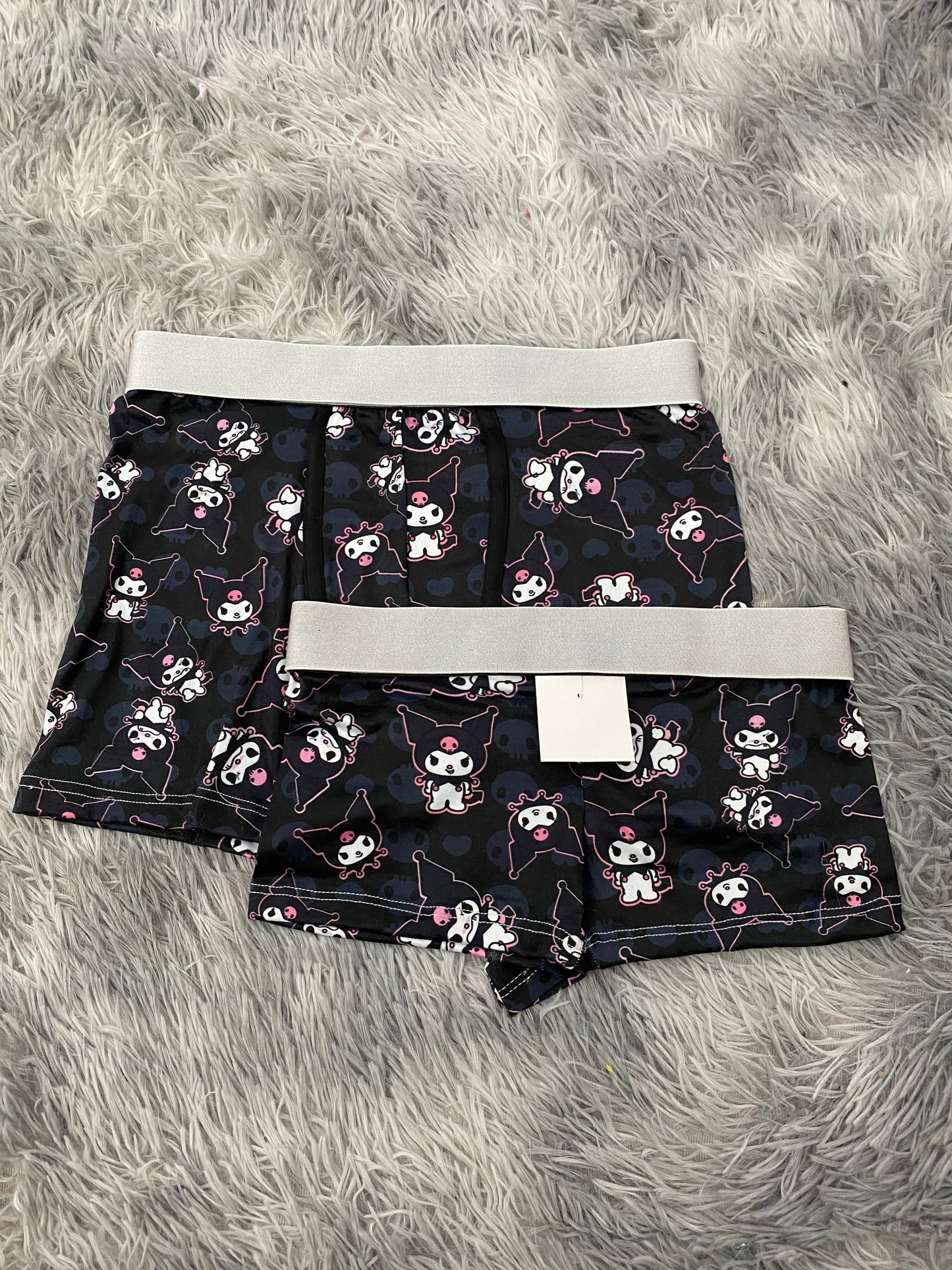 Angry Kuromi Black Matching Boxer & Boxer Set for Couples