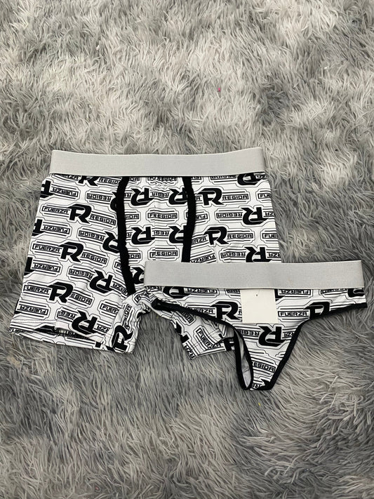 Fuerza Regida Matching Boxer & Thong Set for Couples