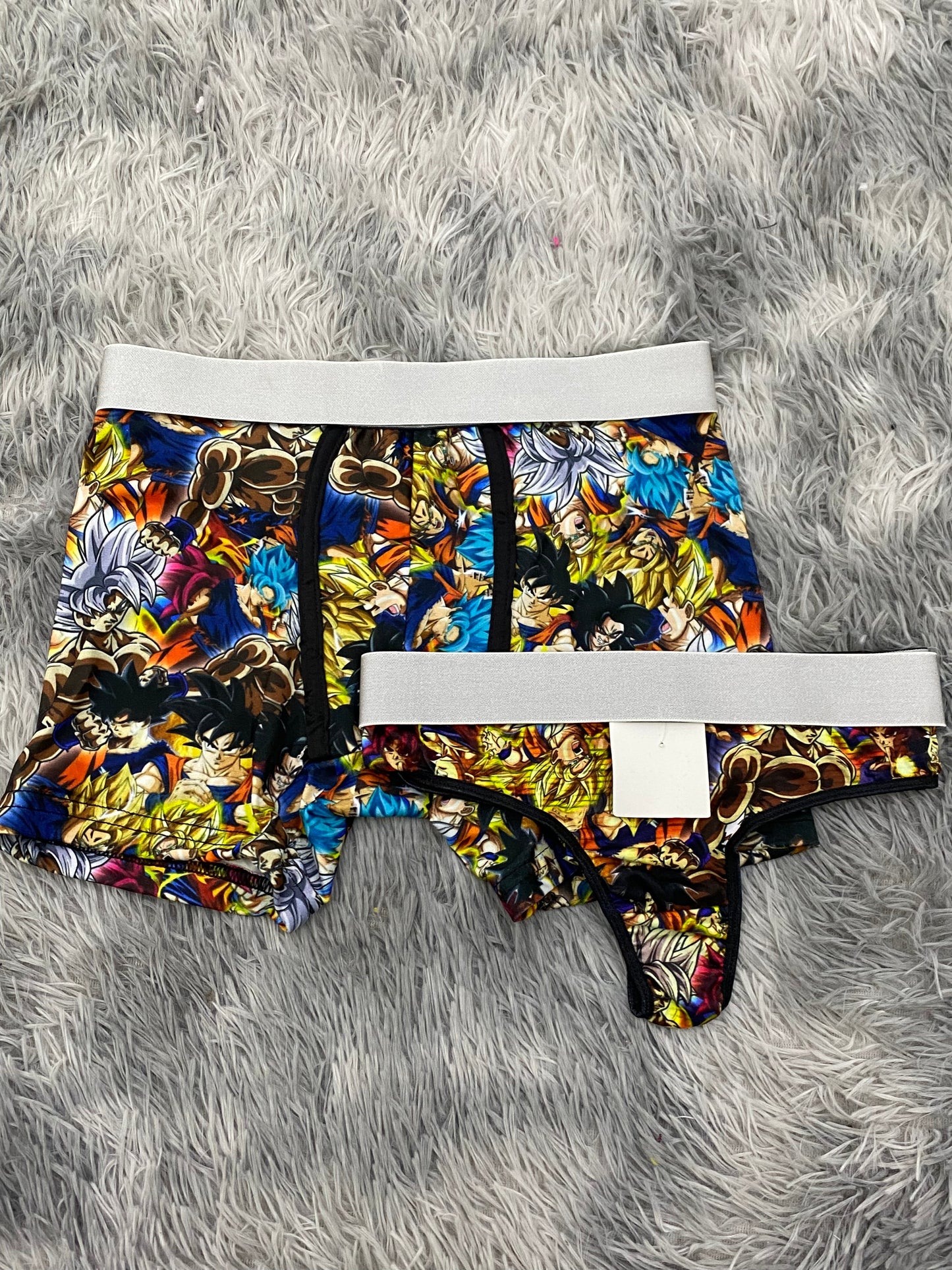 Goku Forms Matching Boxer & Thong Set for Couples