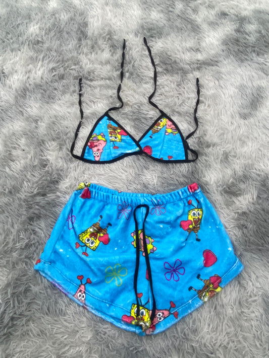 SpongeBob & Patrick Heart Plush Top & Shorts Set