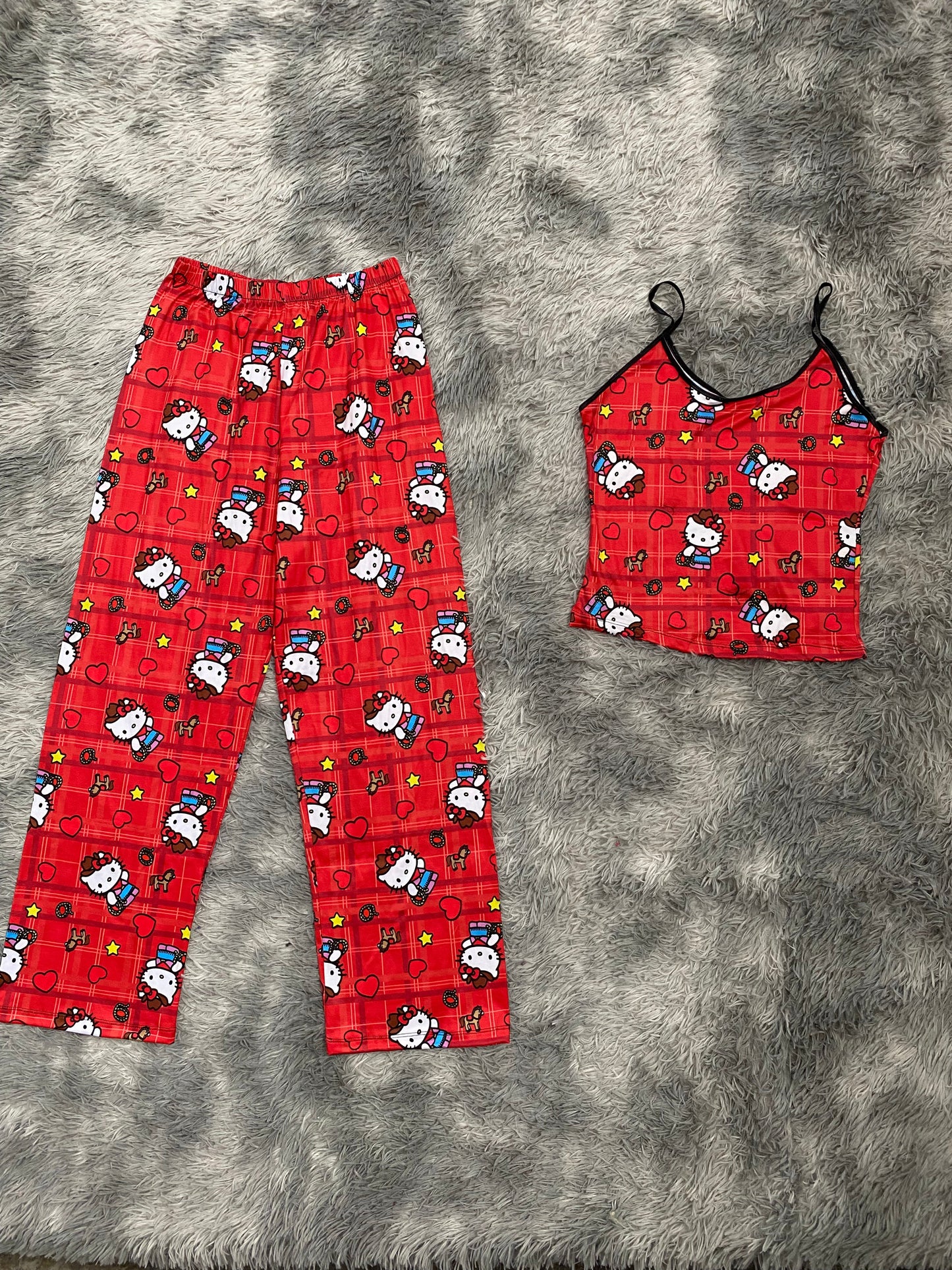 Hello Kitty Cowgirl Pajama Top & Pants Set