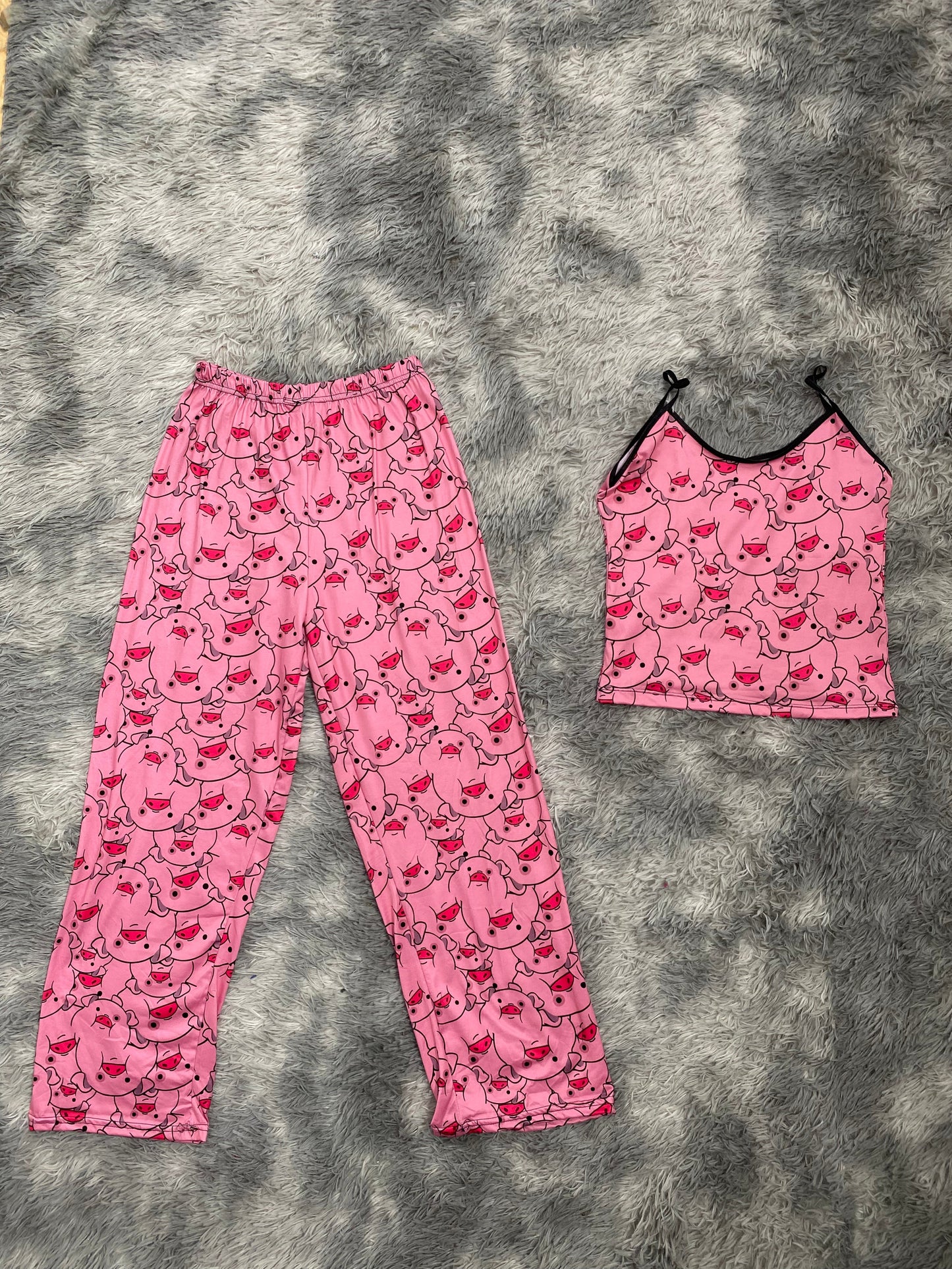 Piggy Pajama Top & Pants Set