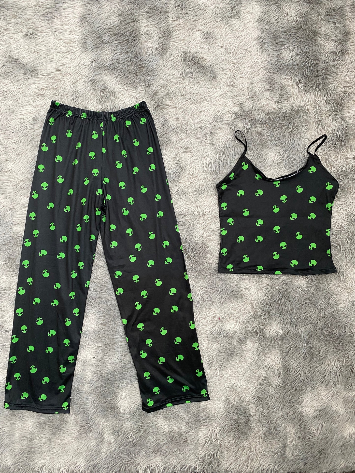 Aliens Pajama Top & Pants Set