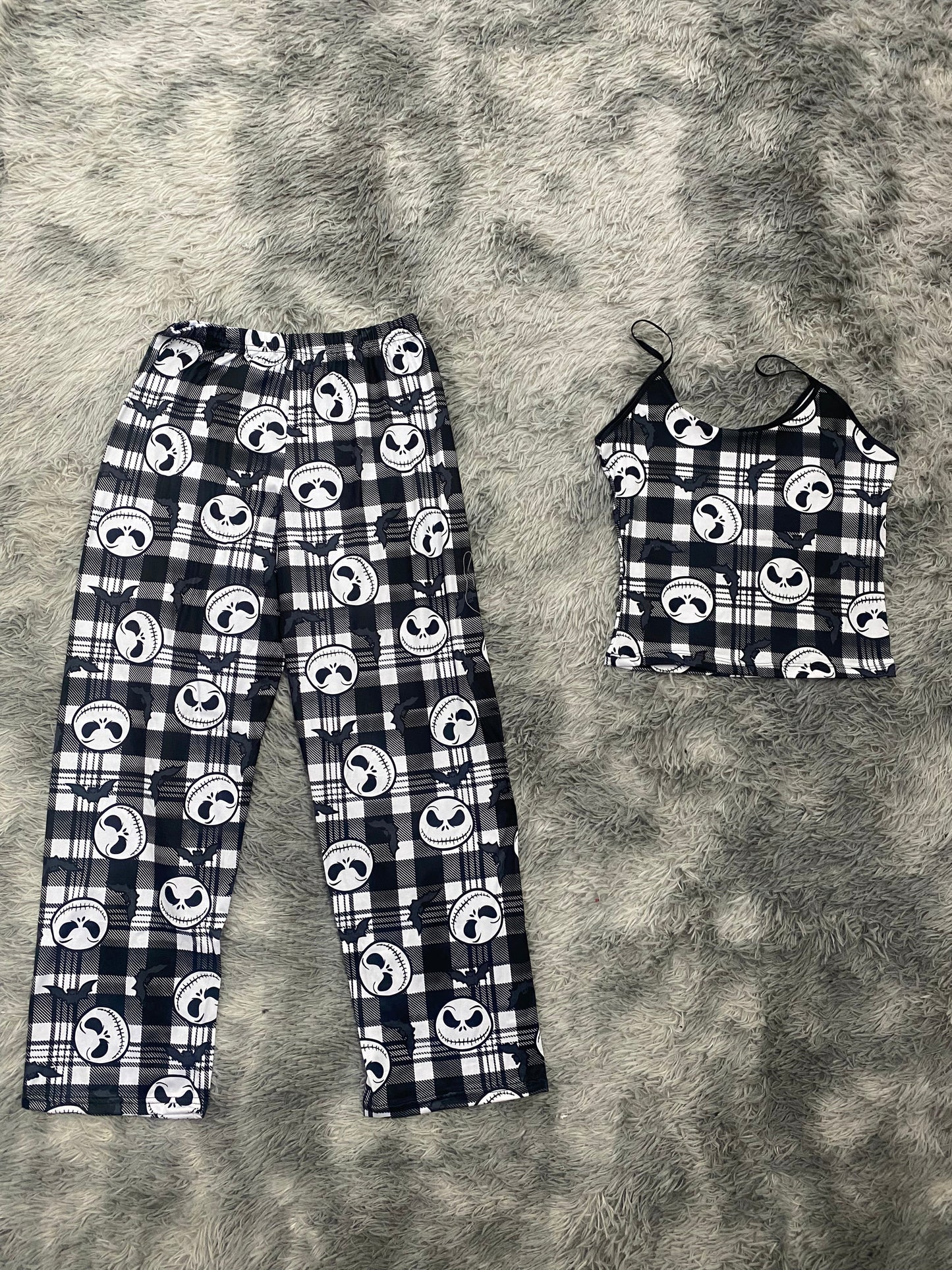 Jack Striped Plaid Pajama Top & Pants Set