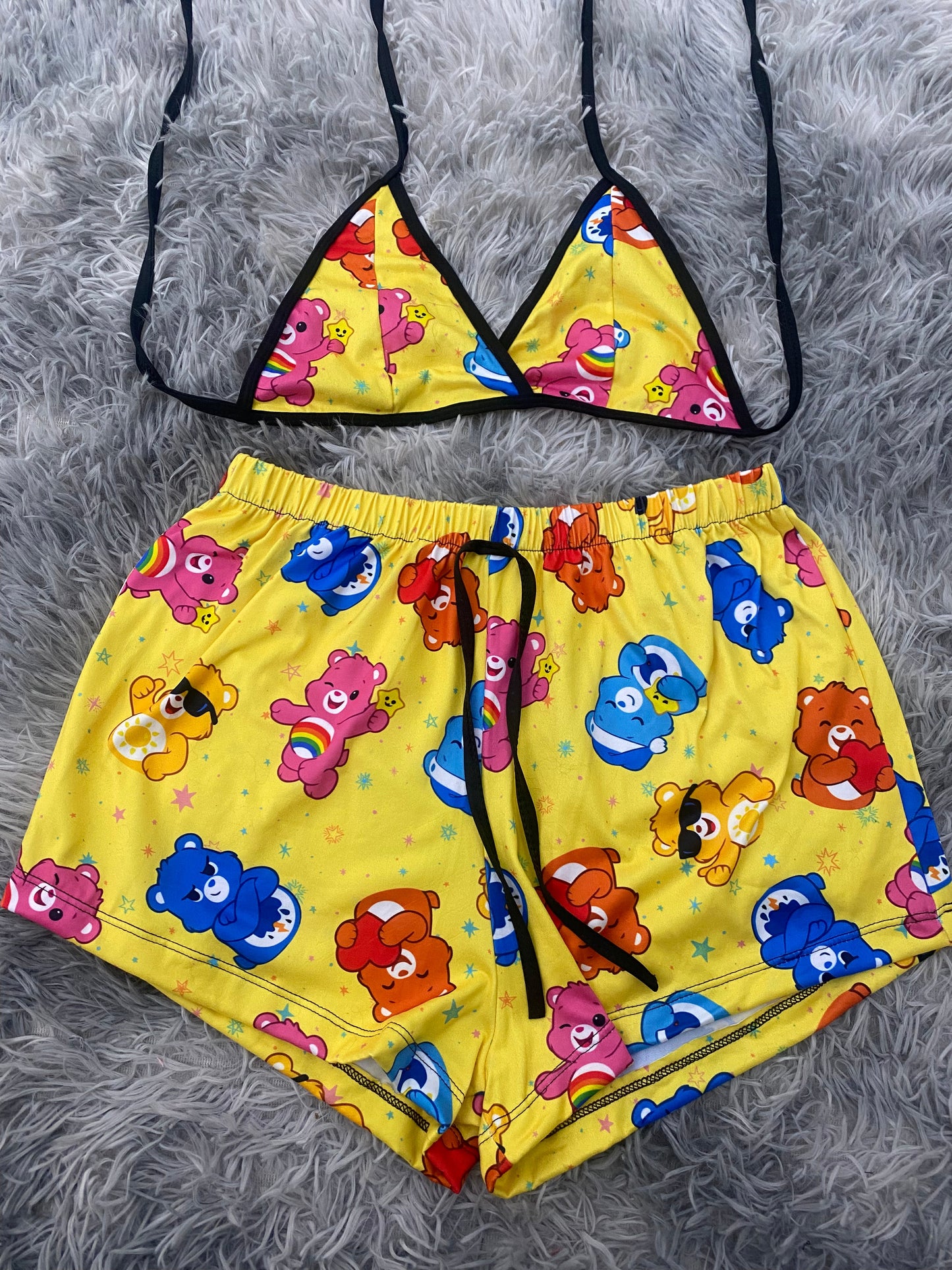 Care Bears Yellow Top & Shorts Set