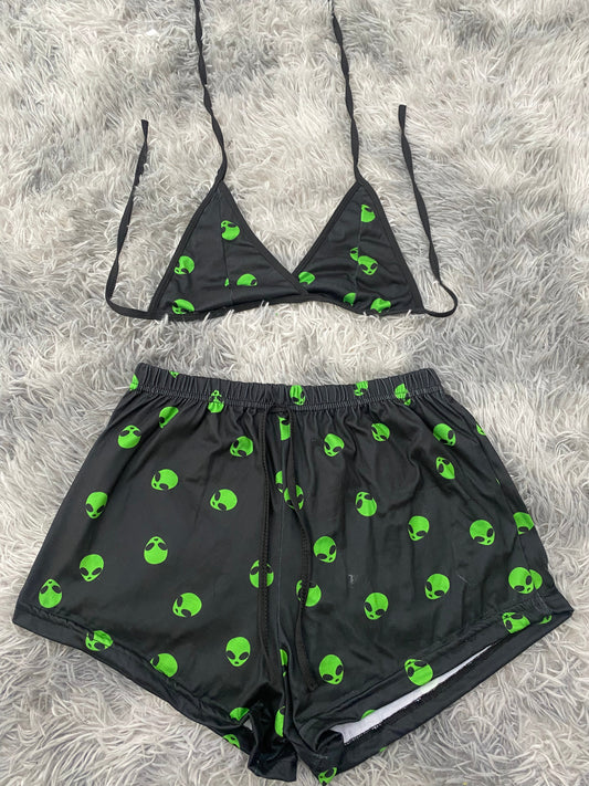 Aliens Top & Shorts Set