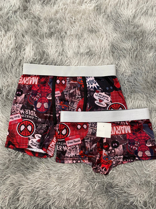 Spider Man Marvel Comic Matching Boxers