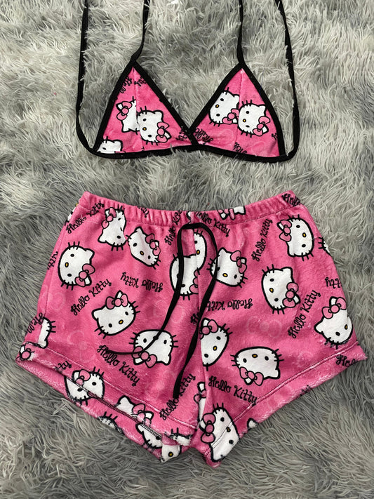 Hello Kitty Pink Bow Top & Shorts Set