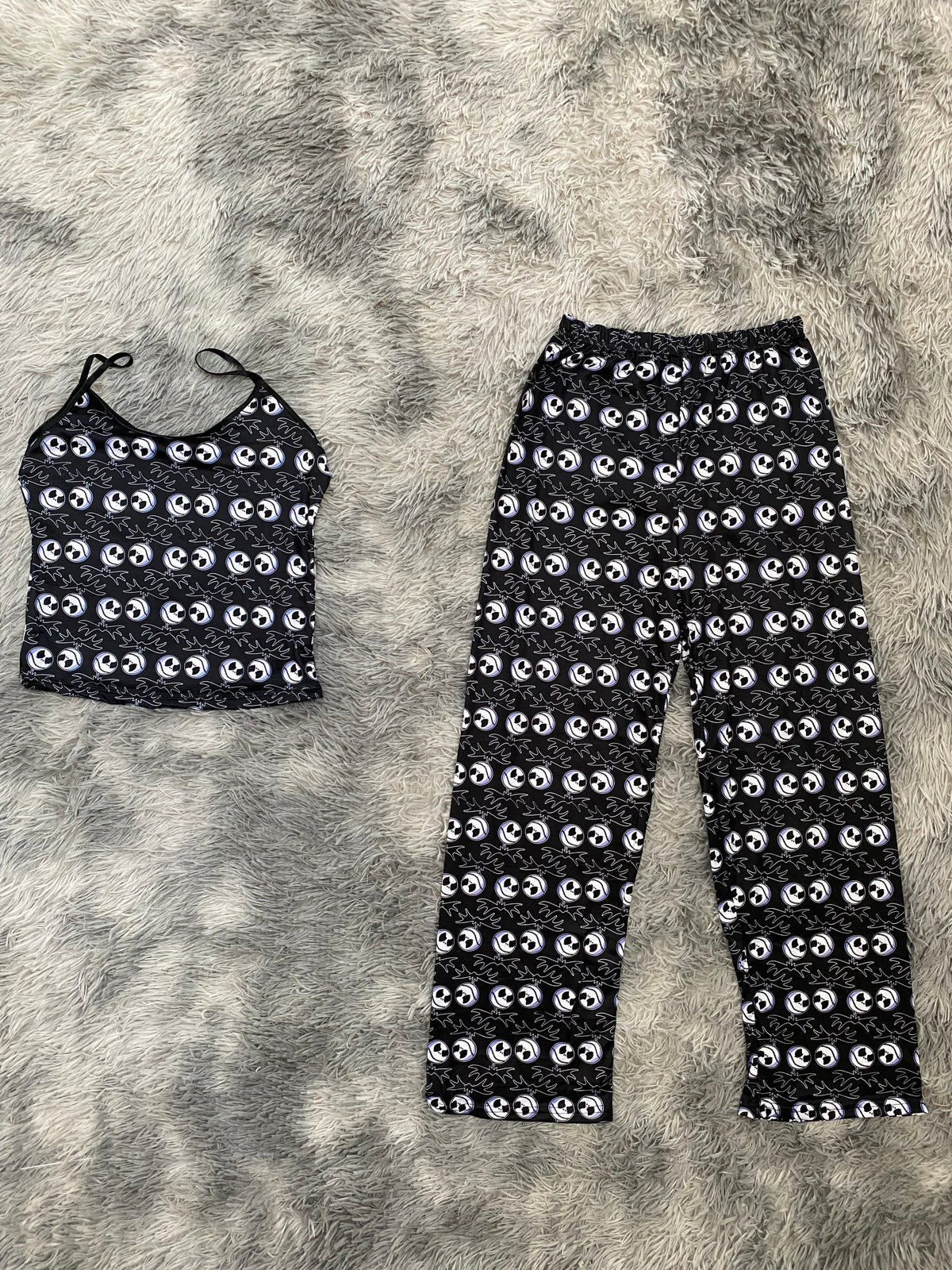 Jack Background Black Women's Pajama Set