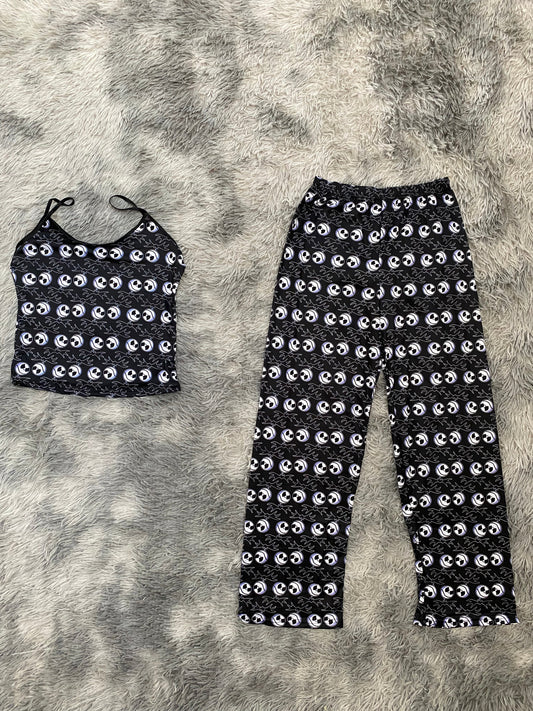 Jack Background Black Women's Pajama Set
