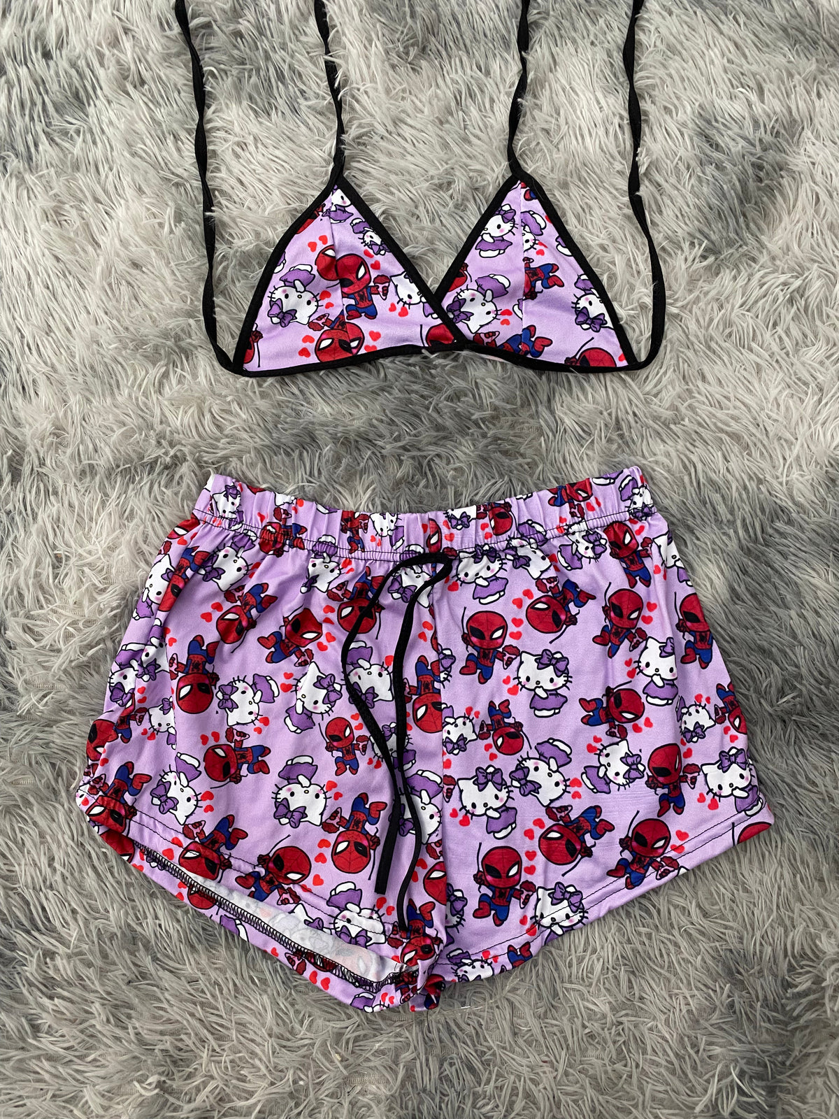 Hello Kitty Purple Matching Top & Short