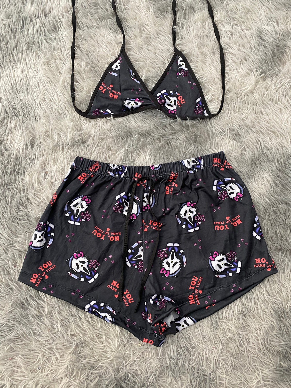 Kitty & Scream Top And Short PJs