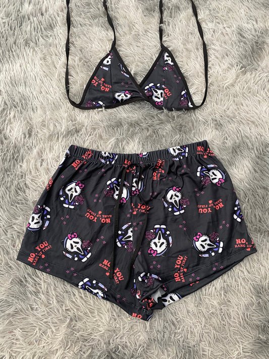 Kitty & Scream Top And Short PJs