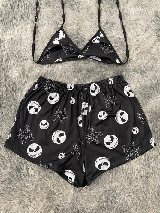 Jack White Letters Top And Short PJs