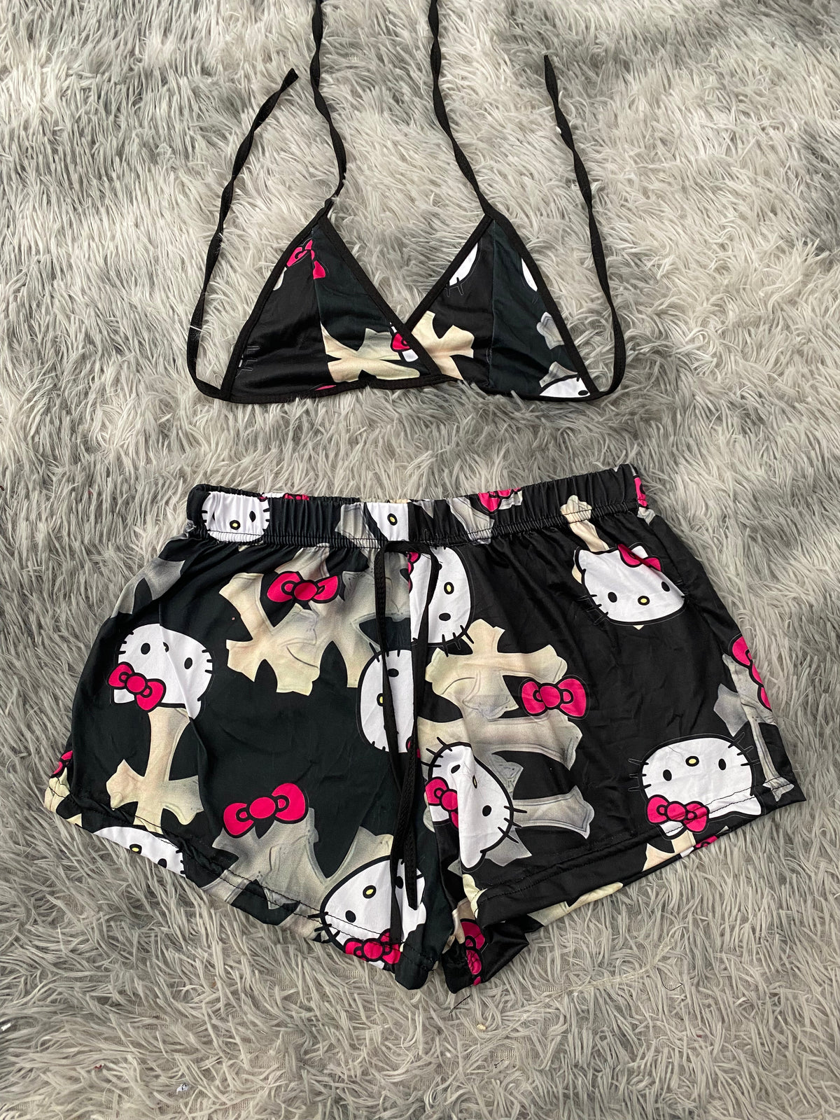 Kitty Crosses Matching Top & Short