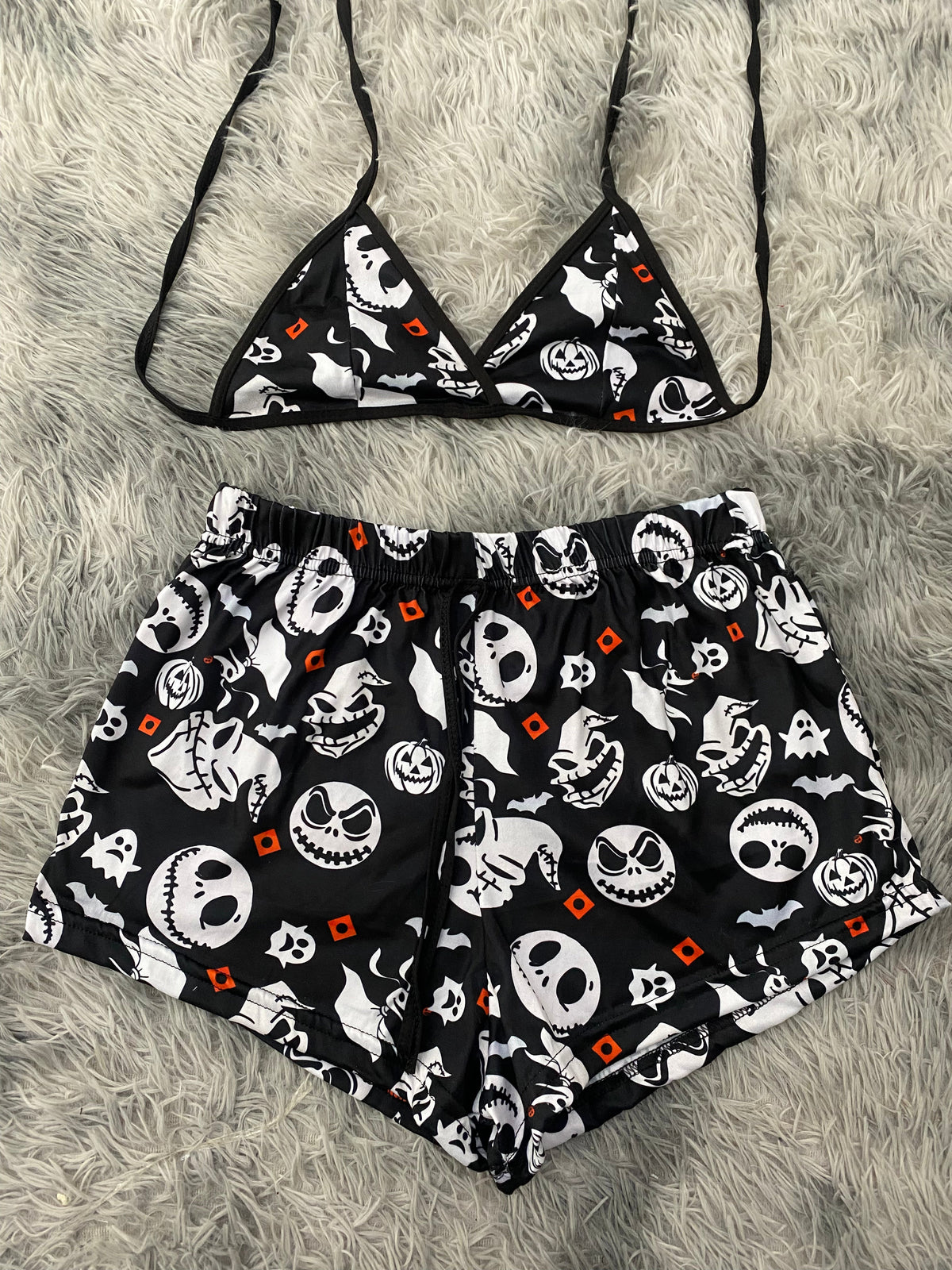 Jack & Oogie Top And Short PJs