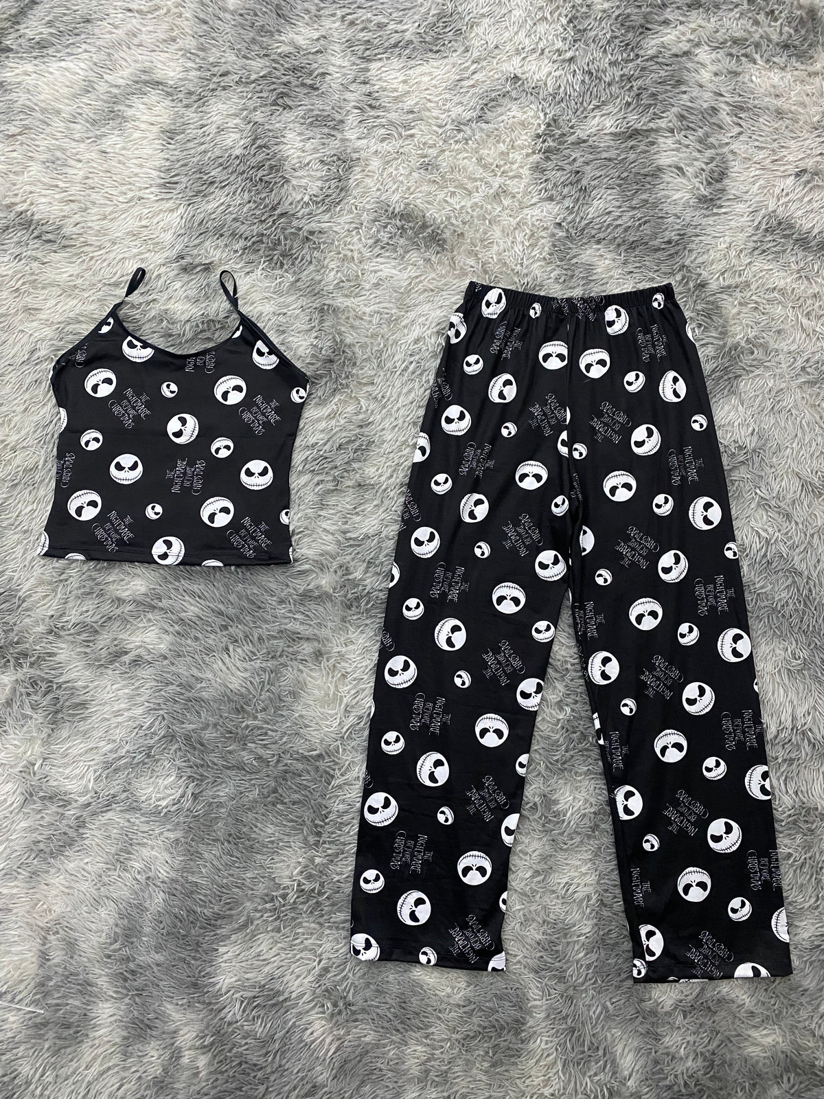 Jack White Letters Pajama Top & Pants Set