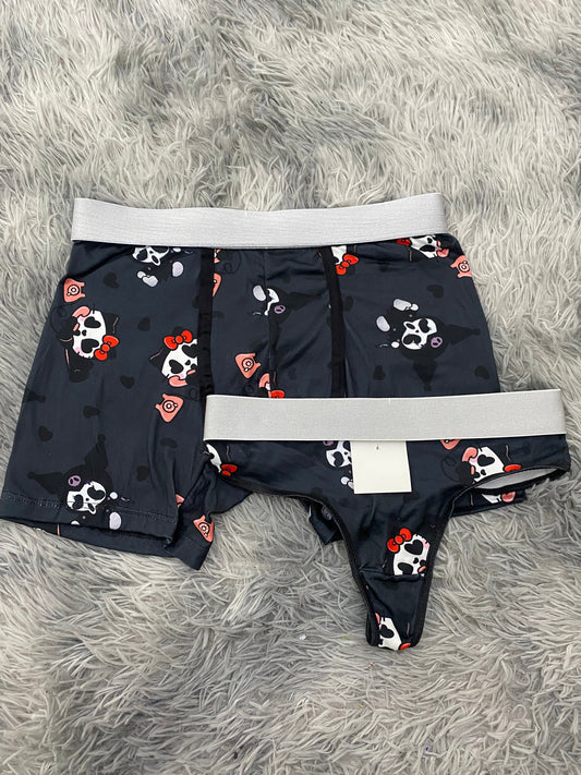 Kitty & Scream Matching Boxer & Thong