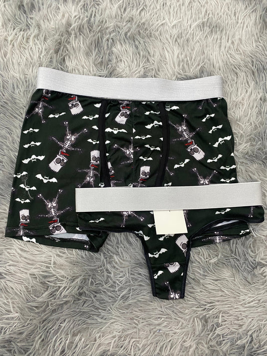 Simpsons Skeleton Matching Boxer & Thong