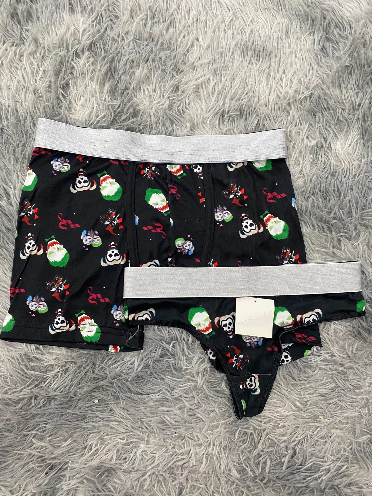 Joker Harley Quinn Matching Boxer & Thong