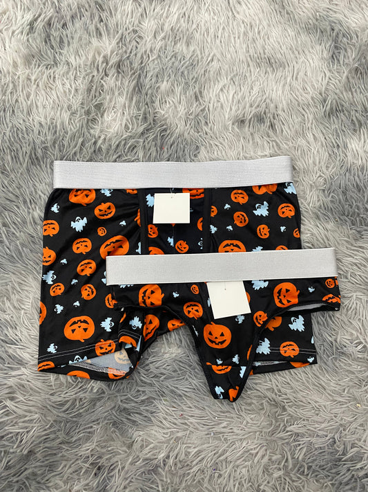 Pumpkins & Ghosts Matching Boxer & Thong