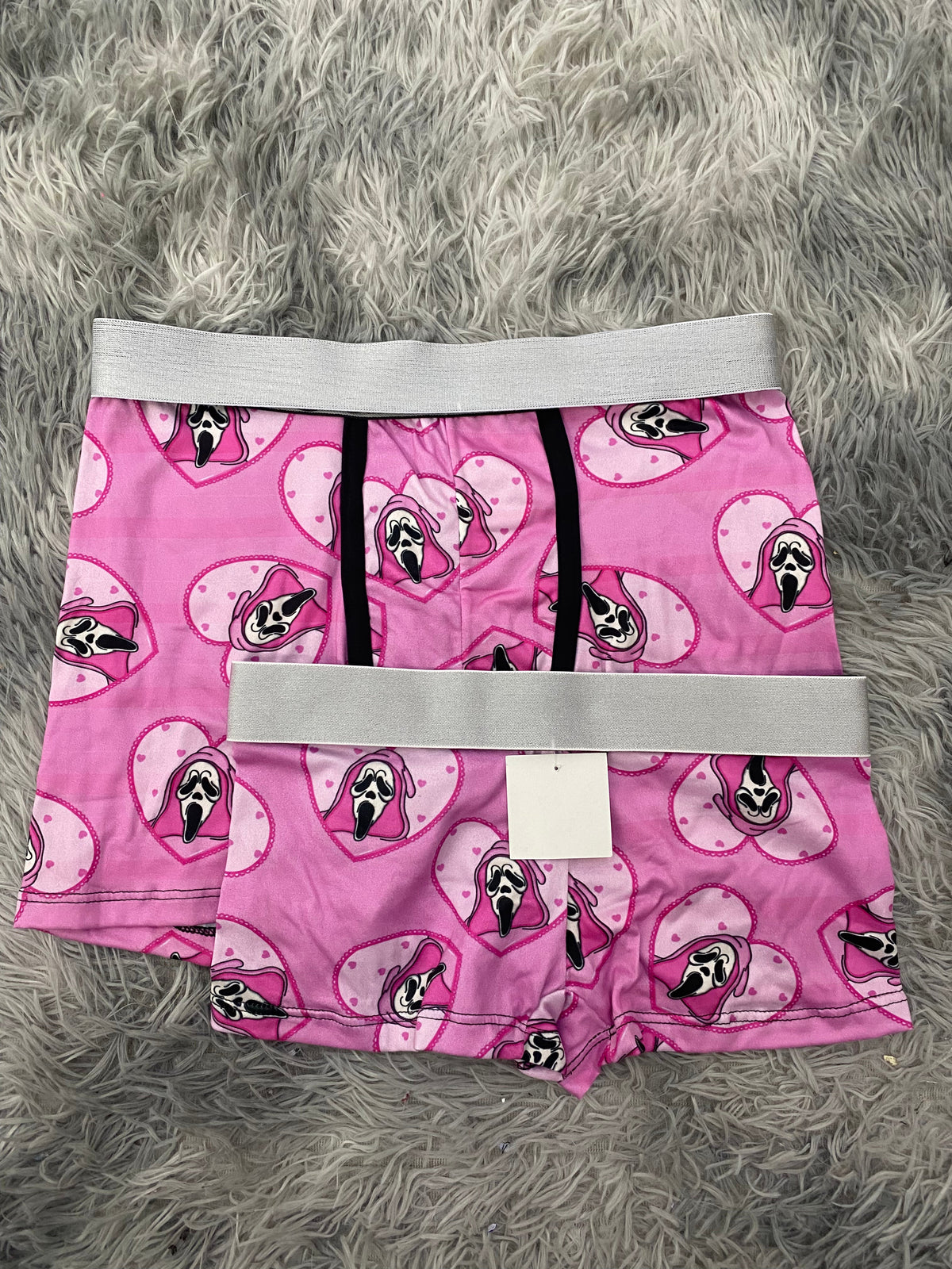 Scream Hearts Pink Matching Boxers