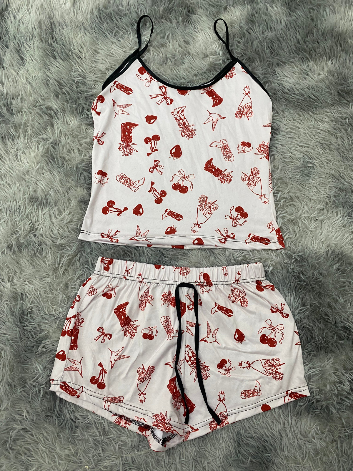 Cherries & Botas Women's Pajama Set