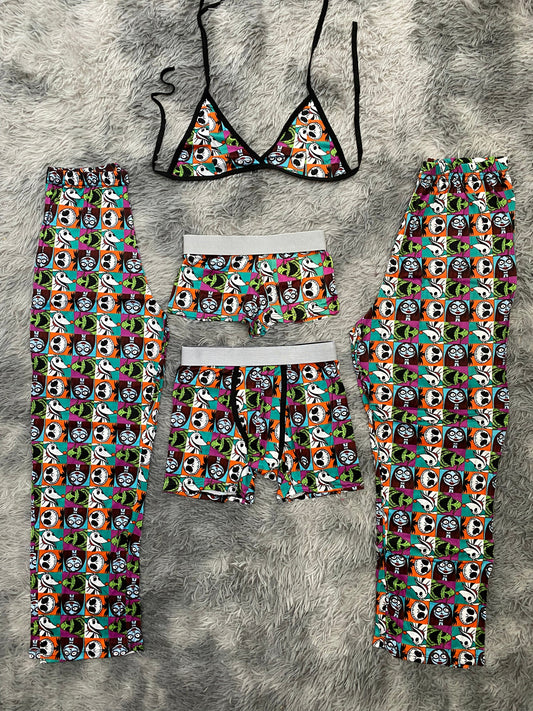 Jack Characters Plaid 5 Piece PJ Set