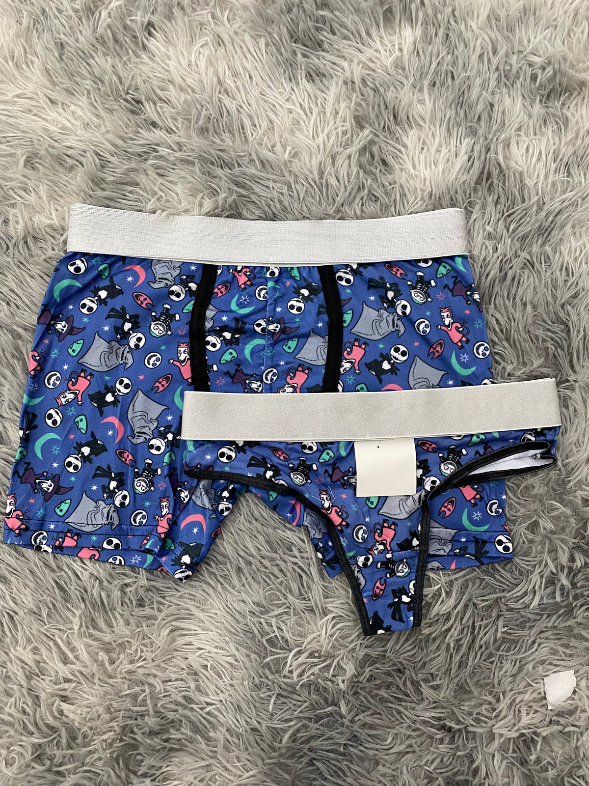 Jack Characters Blue Background Matching Boxer & Thong