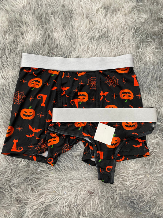 Pumpkins Halloween Matching Boxer & Thong
