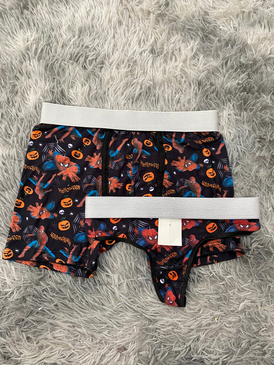 Spidey Halloween Matching Boxer & Thong