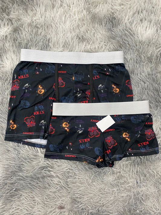 Chucky Partner Black Background Matching Boxers